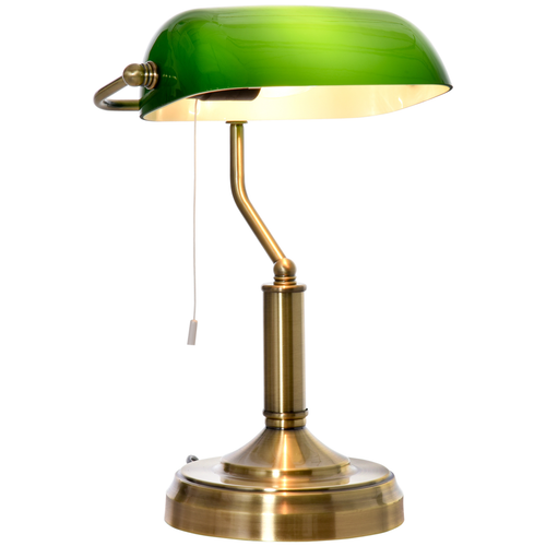 Banker's Table Lamp Desk Lamp w/Antique Bronze Base