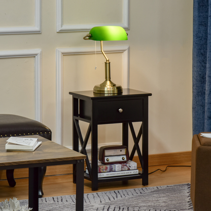 Banker's Table Lamp Desk Lamp w/Antique Bronze Base