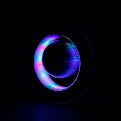 Floating Globe Levitating World Map Rotating Ornament LED Lamp for Bedside Light Novelty